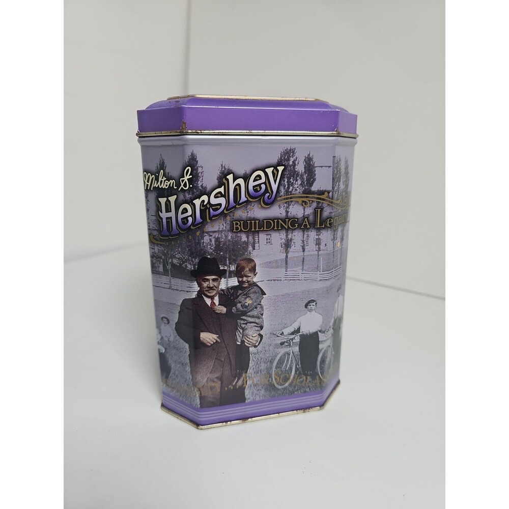 Vintage1996 Hershey Building A Legacy Series #3  Empty Canister Collectible